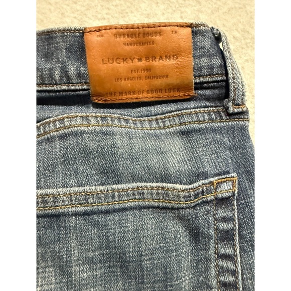 Lucky Brand Jeans Mens 38x32 221 Original Straight Denim Blue Jeans - Picture 8 of 14